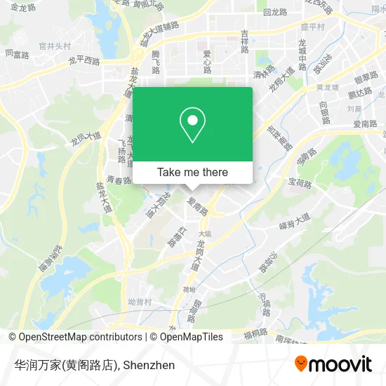 华润万家(黄阁路店) map