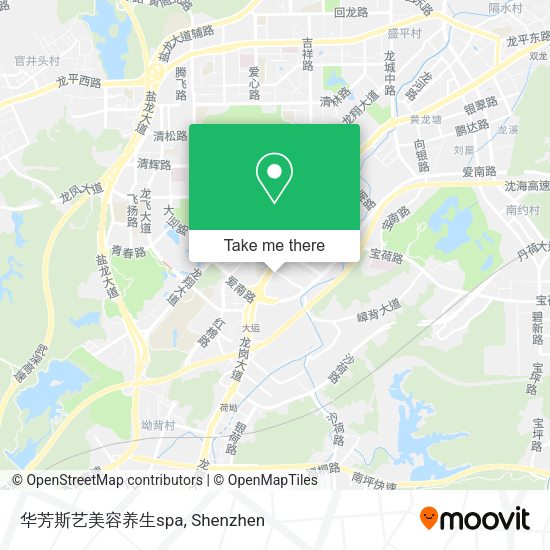 华芳斯艺美容养生spa map