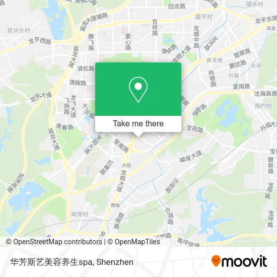 华芳斯艺美容养生spa map