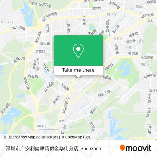 深圳市广安利健康药房金华街分店 map