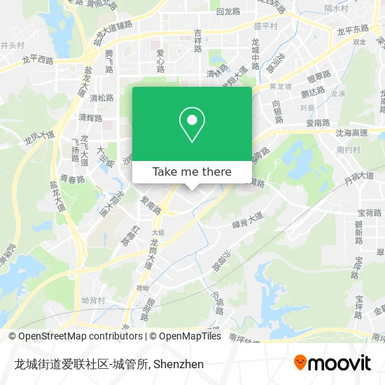 龙城街道爱联社区-城管所 map