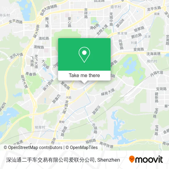 深汕通二手车交易有限公司爱联分公司 map