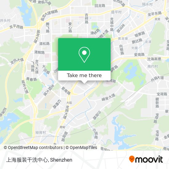 上海服装干洗中心 map