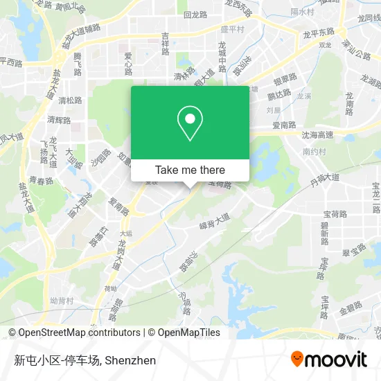 新屯小区-停车场 map