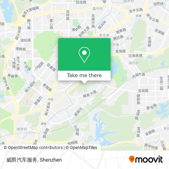 威爵汽车服务 map