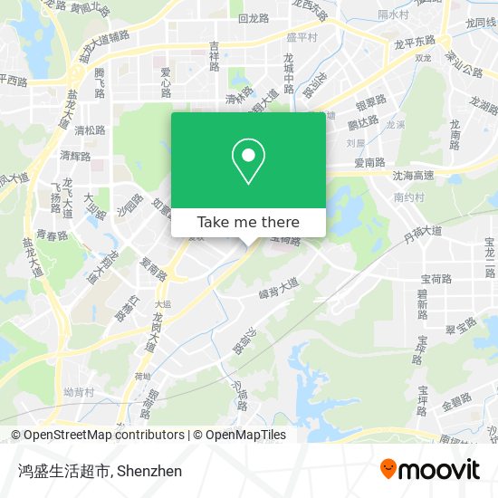 鸿盛生活超市 map