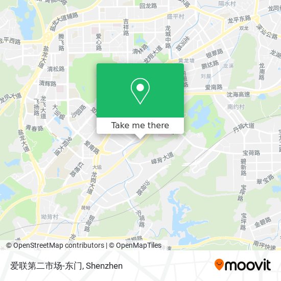 爱联第二市场-东门 map