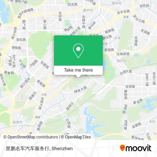 星鹏名车汽车服务行 map