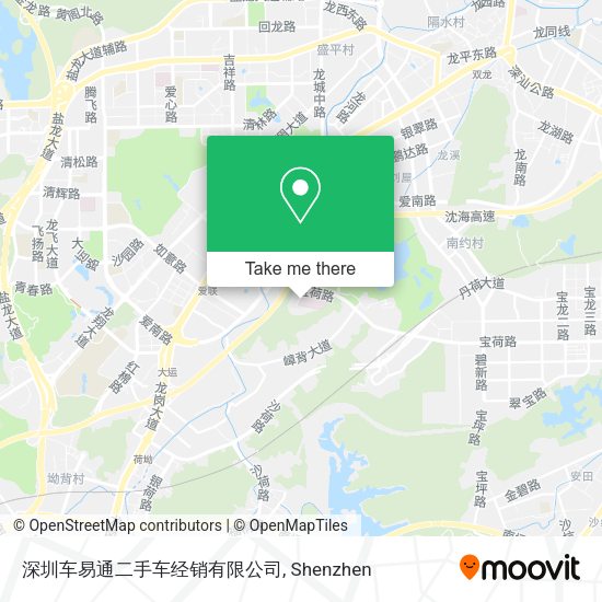 深圳车易通二手车经销有限公司 map
