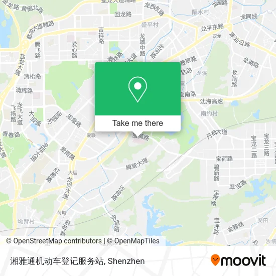 湘雅通机动车登记服务站 map