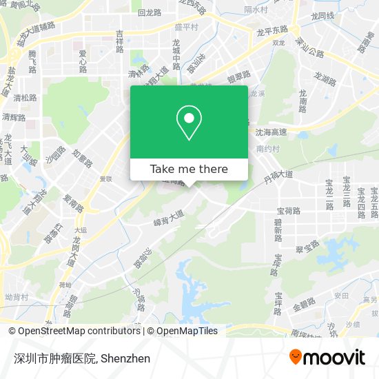 深圳市肿瘤医院 map