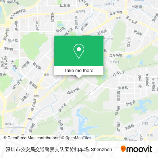 深圳市公安局交通警察支队宝荷扣车场 map