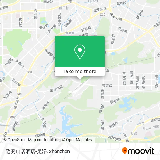 隐秀山居酒店-足浴 map