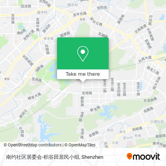 南约社区居委会-积谷田居民小组 map