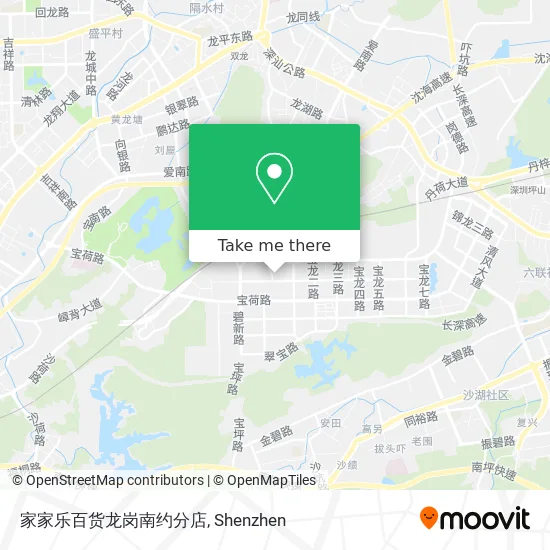 家家乐百货龙岗南约分店 map