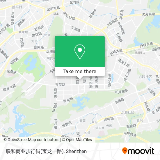 联和商业步行街(宝龙一路) map