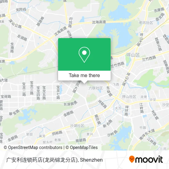 广安利连锁药店(龙岗锦龙分店) map