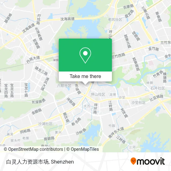 白灵人力资源市场 map