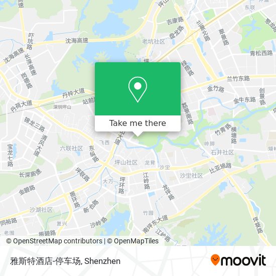 雅斯特酒店-停车场 map
