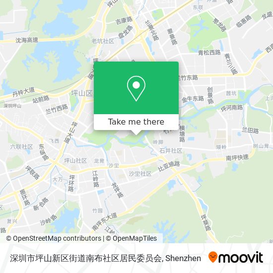 深圳市坪山新区街道南布社区居民委员会 map
