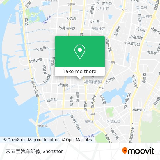 宏泰宝汽车维修 map
