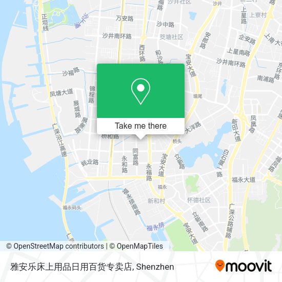 雅安乐床上用品日用百货专卖店 map