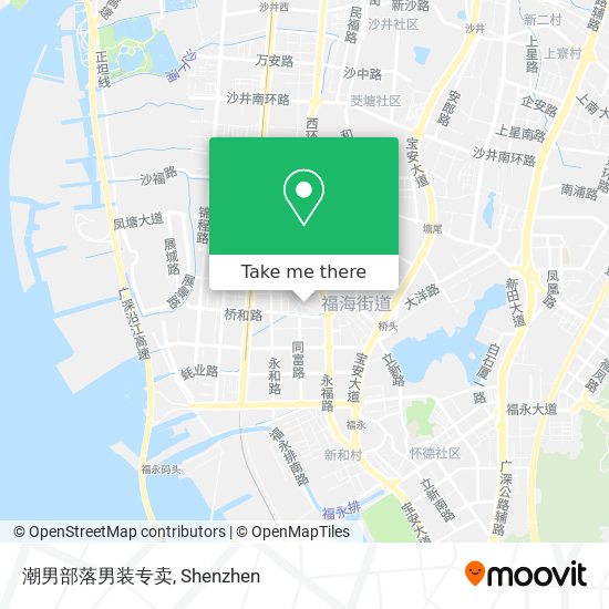 潮男部落男装专卖 map