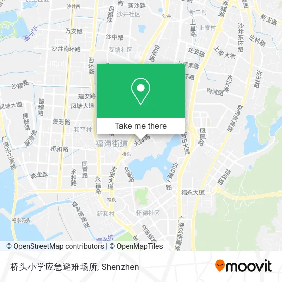 桥头小学应急避难场所 map
