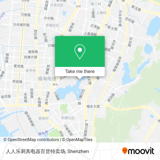 人人乐厨具电器百货特卖场 map