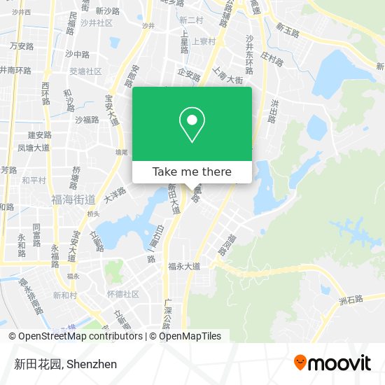 新田花园 map