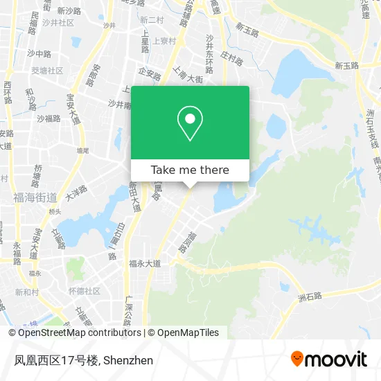 凤凰西区17号楼 map