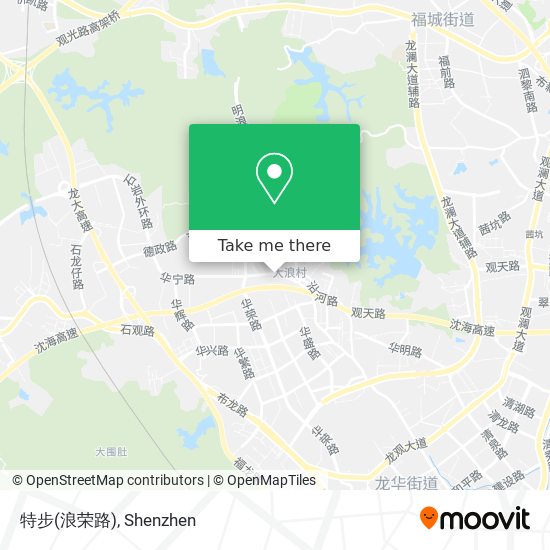特步(浪荣路) map