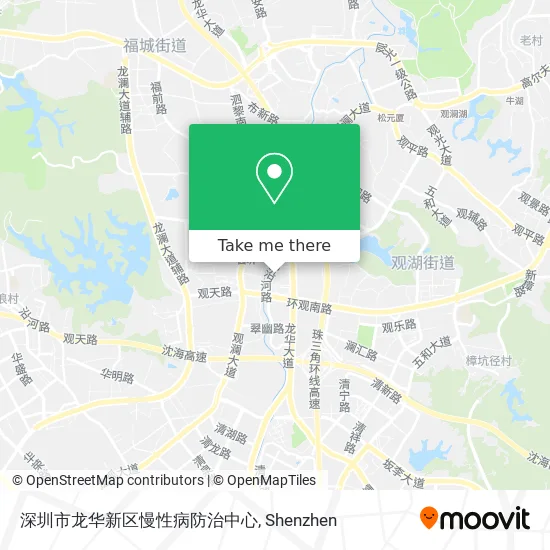 深圳市龙华新区慢性病防治中心 map