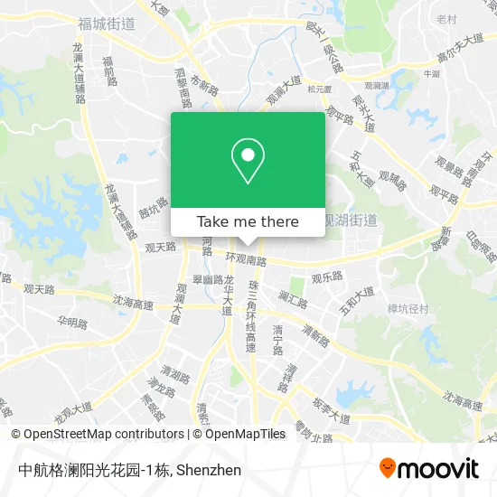 中航格澜阳光花园-1栋 map