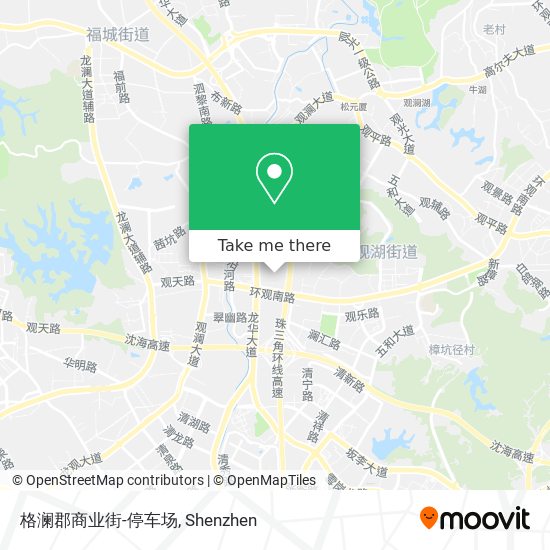 格澜郡商业街-停车场 map