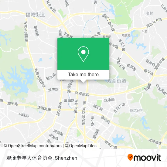 观澜老年人体育协会 map