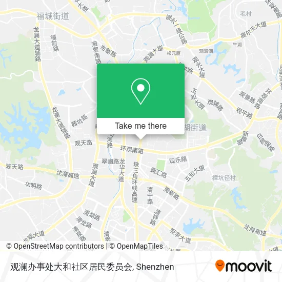 观澜办事处大和社区居民委员会 map