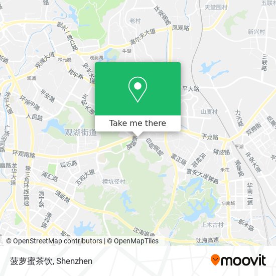 菠萝蜜茶饮 map