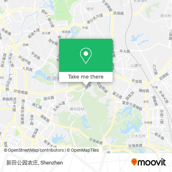 新田公园农庄 map