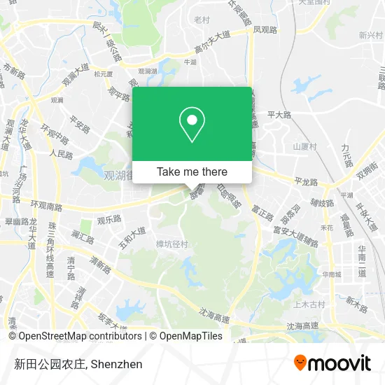 新田公园农庄 map