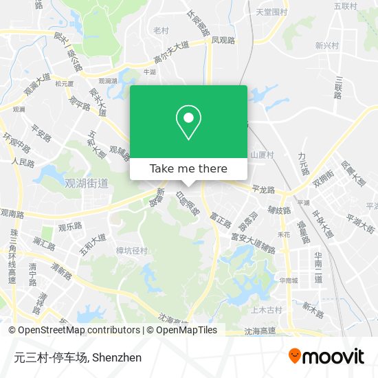 元三村-停车场 map