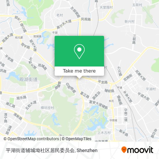 平湖街道辅城坳社区居民委员会 map