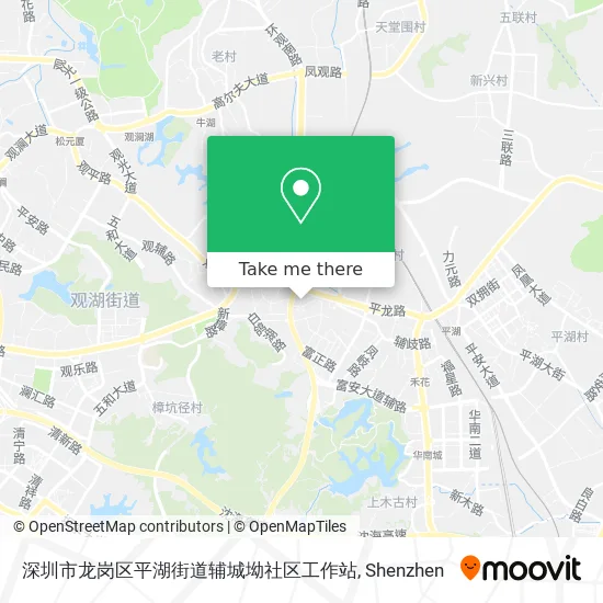 深圳市龙岗区平湖街道辅城坳社区工作站 map