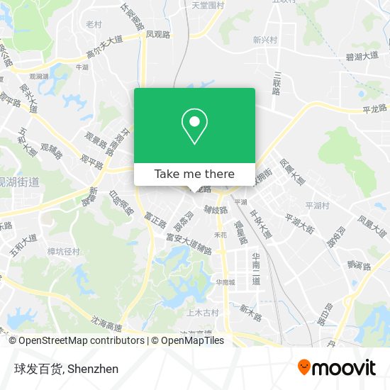 球发百货 map