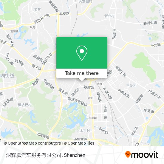 深辉腾汽车服务有限公司 map