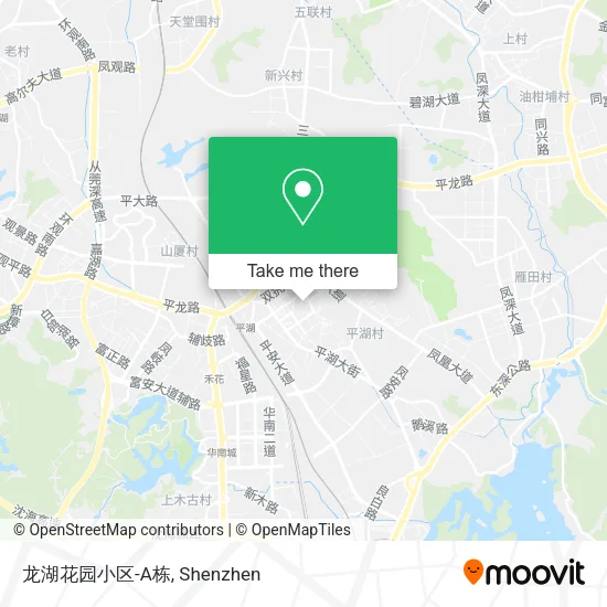 龙湖花园小区-A栋 map