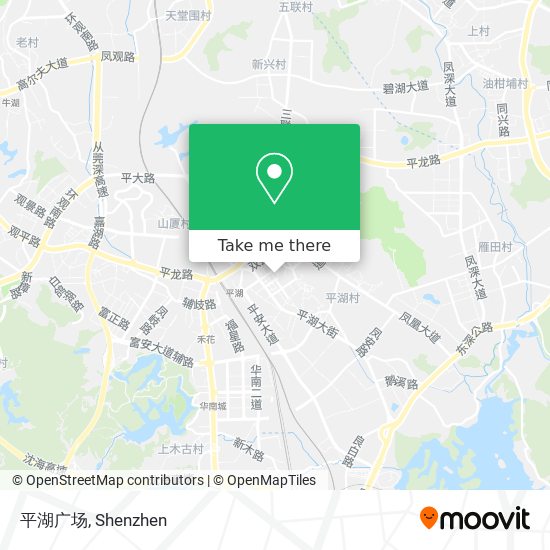 平湖广场 map