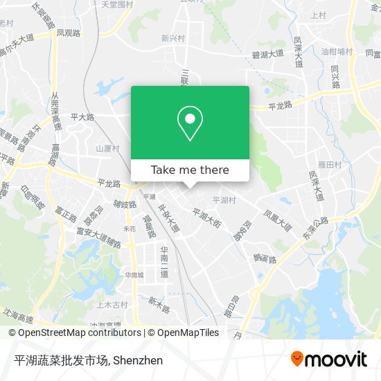 平湖蔬菜批发市场 map
