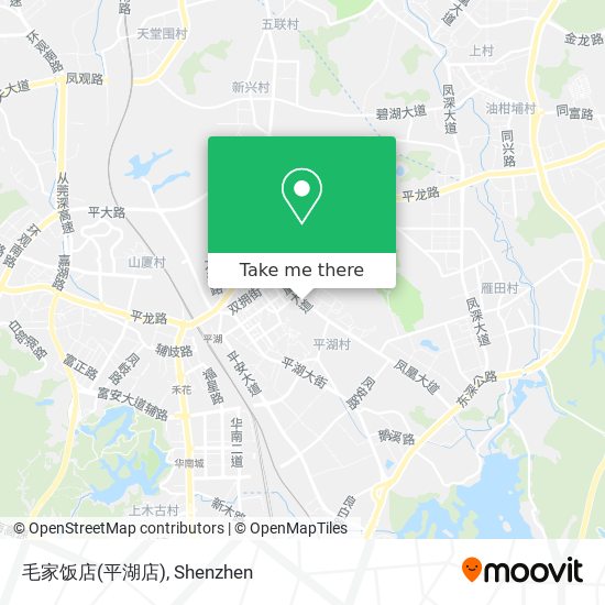 毛家饭店(平湖店) map