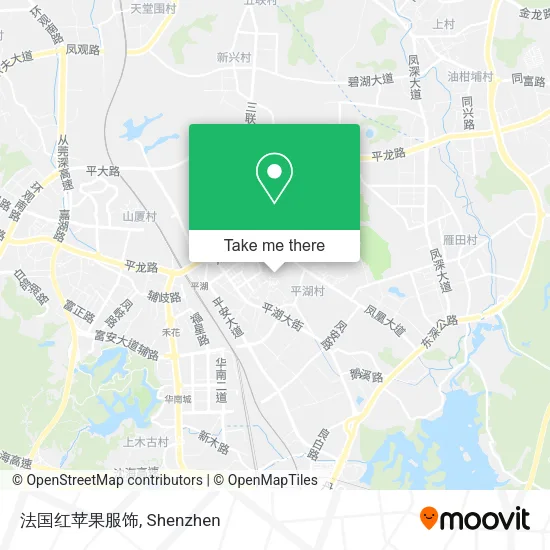 法国红苹果服饰 map